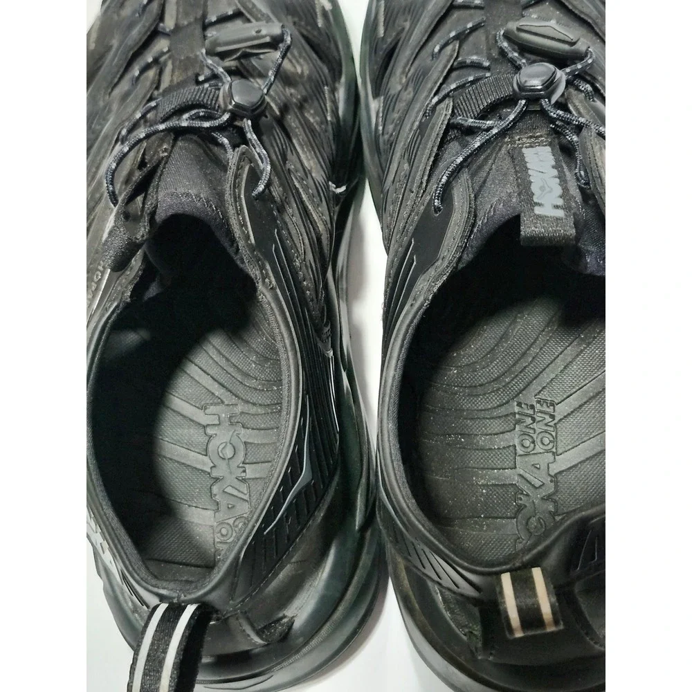 Hoka One One Hopara 2 Mens Black Hiking Sandals Mountain Shoes 1106534-BBLC 10.5